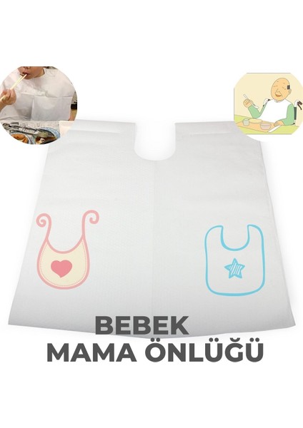 Bebek Mama Önlüğü 80 Yaprak Rulo