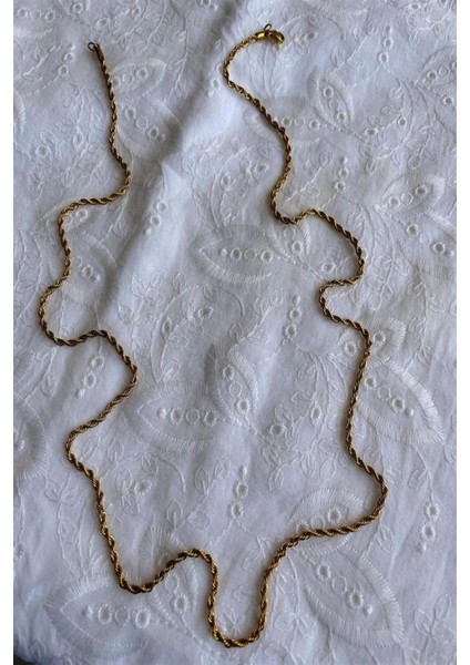 Çelik Burgu Halat Uzun Zincir Kolye (80 Cm) 9 fiyatları