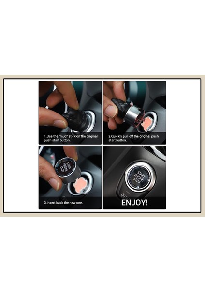 Bmw F32 Kristal Start Stop Buton - Bmw F32 Aksesuar Kırmızı fiyatları