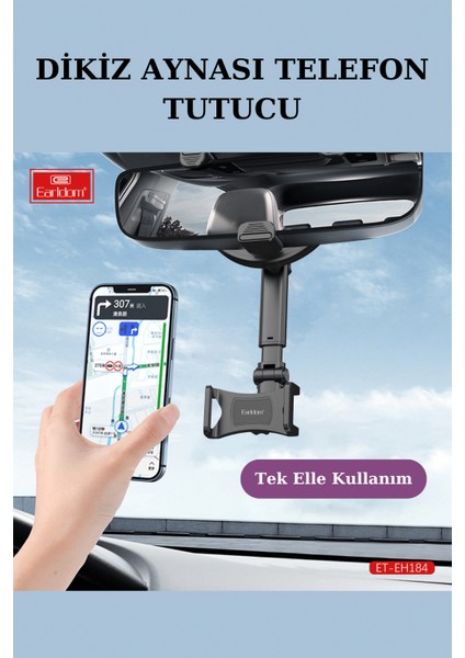 Dikiz Aynası Uyumlu Teleskopik Ayarlı Telefon Tutucu fiyatları