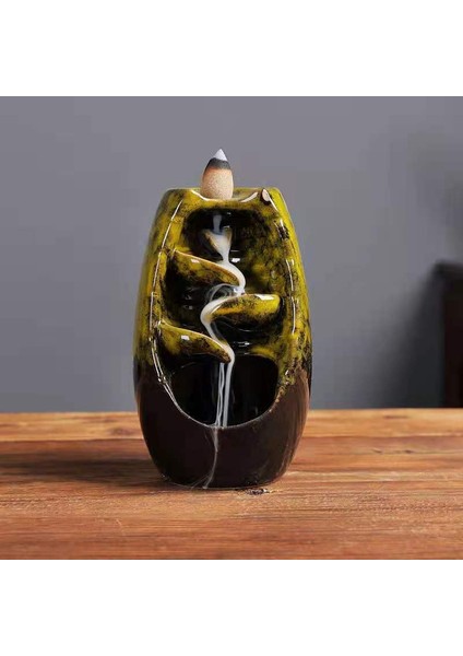 Mistik Yol Tasarımlı Geri Akışlı Tütsülük 13*8cm - Tütsü Hediyeli fiyatları