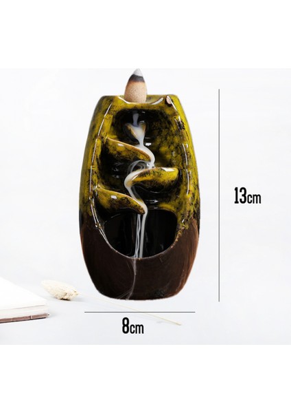 Mistik Yol Tasarımlı Geri Akışlı Tütsülük 13*8cm - Tütsü Hediyeli modelleri