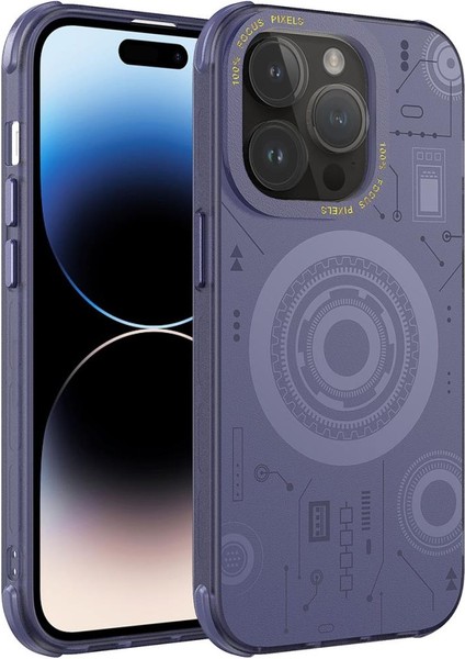 Apple iPhone 14 Pro Kılıf Magsafe Desenli Hot Kapak