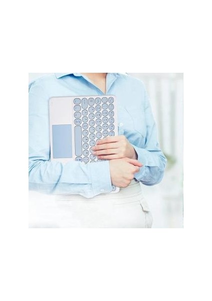 Samsung Galaxy Tab A8 10.5 SM-X200 2021 Uyumlu Bluetooth Klavye Touchpad Slim Kablosuz Wifi Q Klavye indirimleri