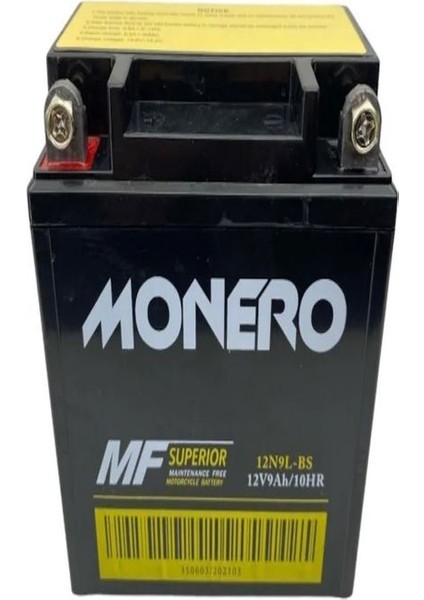 Akü Bs 12 V 9 Ah Dik Monero LX200 MXU150