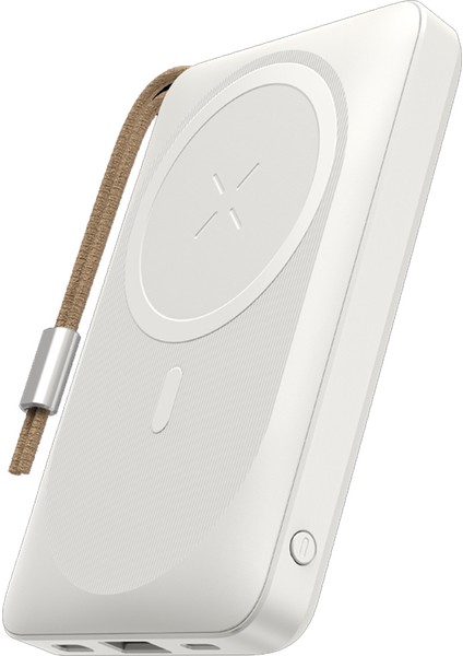 P89 10.000 Mah 20W Magsafe Kablosuz Şarjlı Powerbank Beyaz