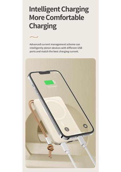 P89 10.000 Mah 20W Magsafe Kablosuz Şarjlı Powerbank Beyaz fırsatları