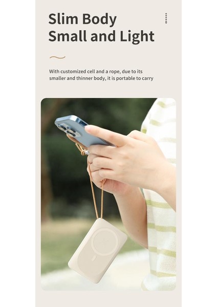 P89 10.000 Mah 20W Magsafe Kablosuz Şarjlı Powerbank Beyaz indirimleri