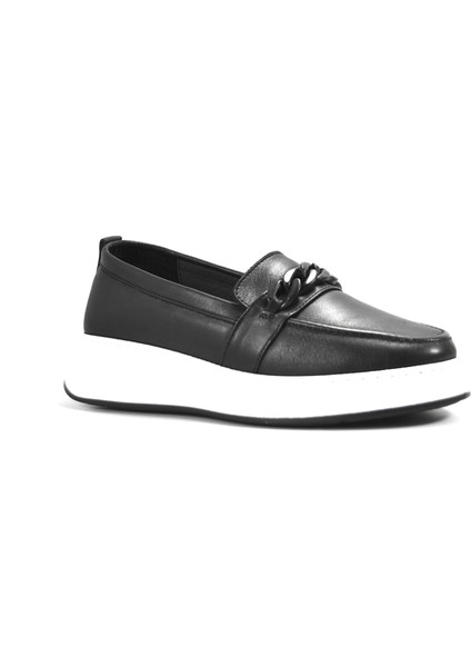 FRX.1076ZN Deri Siyah Anatomik Loafer Kadın Ayakkabı fiyatları