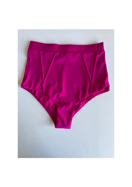 Pembe Dar Kalıp Süper Yüksek Bel Brezilya Model Bikini Altı fırsatları