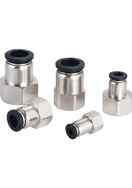 Pnömatik Dişi Düz Rekor 1/2''X10 mm