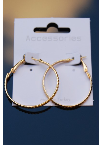 Altın Renk Tırtıklı Halka Klipsli Küpe 2mm 3.5×3.5 indirimleri