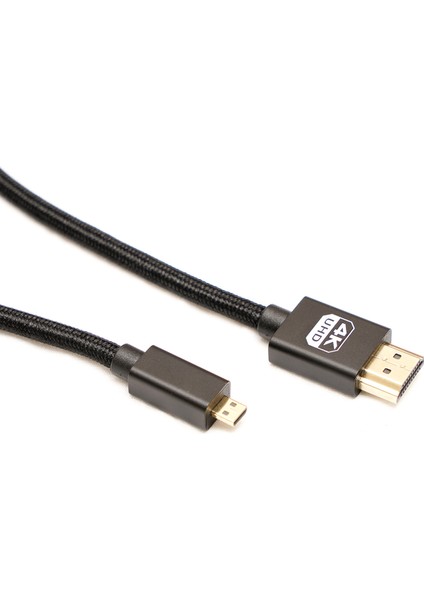 MF-DK65 Micro HDMI To HDMI Kablo Spiralli 4K 60Hz 80CM