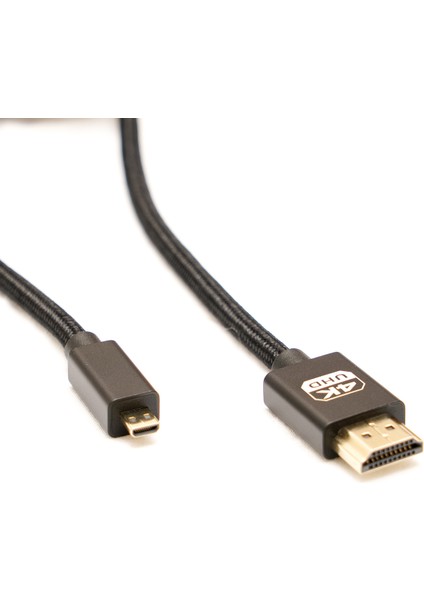 MF-DK65 Micro HDMI To HDMI Kablo Spiralli 4K 60Hz 80CM