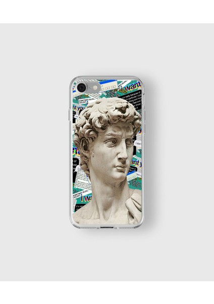 Apple iPhone 7 Plus / 8 Plus Uyumlu Sanat Tasarımlı Şeffaf Kılıf