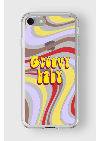 Apple iPhone 7 Plus / 8 Plus Uyumlu Groovy Baby Tasarımlı Premium Şeffaf Kılıf