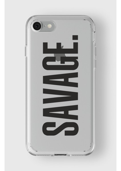 Apple iPhone 7 Plus / 8 Plus Uyumlu Savage Tasarımlı Premium Şeffaf Kılıf