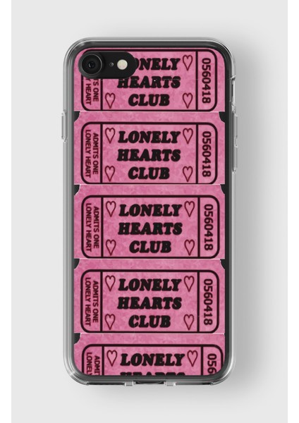 Apple iPhone 7 Plus / 8 Plus Uyumlu Lonely Hearts Club Tasarımlı Premium Şeffaf Kılıf