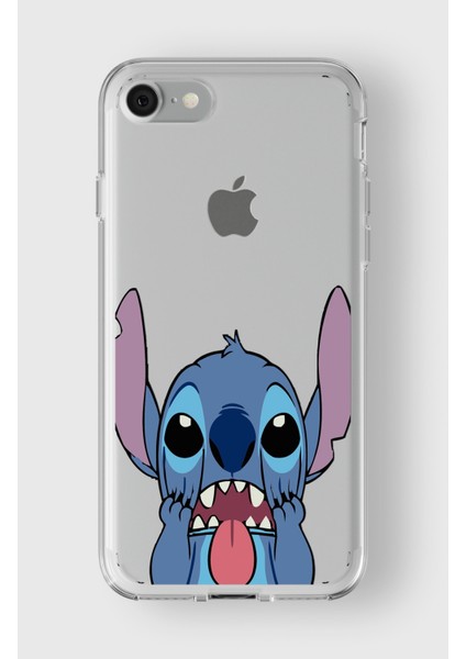 Apple iPhone 7 Plus / 8 Plus Uyumlu Stitch Tasarımlı Premium Şeffaf Kılıf