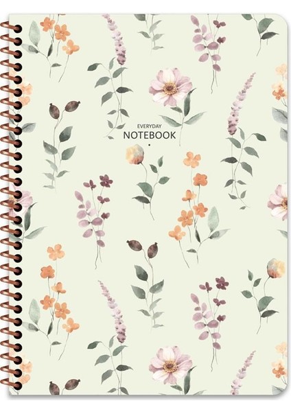 Keskin Color  Keskin Color 16.5X22.5 Kareli Defter Çiçek  80 Yaprak