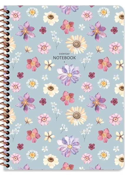 Keskin Color  Keskin Color 16.5X22.5 Kareli Defter Çiçek  80 Yaprak