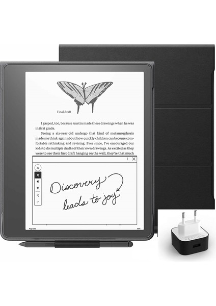 Scribe 10.2" E Kitap Okuyucu Premium Pen 64 GB + Orijinal Deri Kılıf + Adaptör