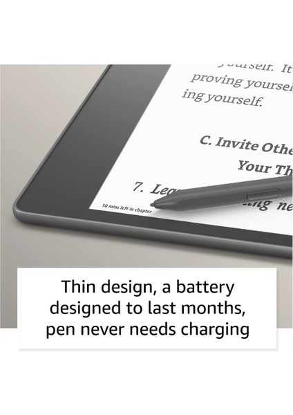 Scribe 10.2" E Kitap Okuyucu Premium Pen 64 GB + Orijinal Deri Kılıf + Adaptör