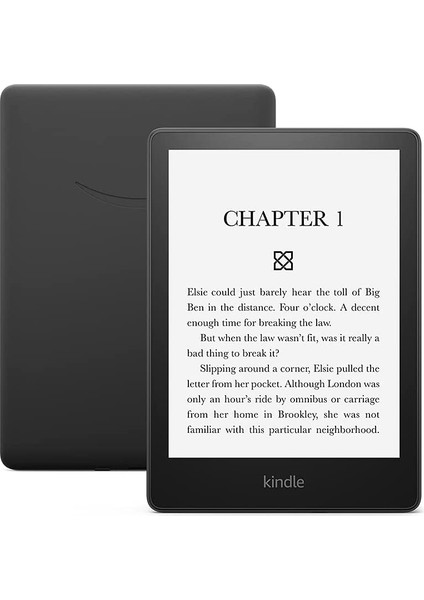 Amazon Kindle 6.8" Paperwhite 5 E Kitap Okuyucu 16 GB + Orijinal Mantar Kılıf ve Şarj Adaptörü Reklamsız