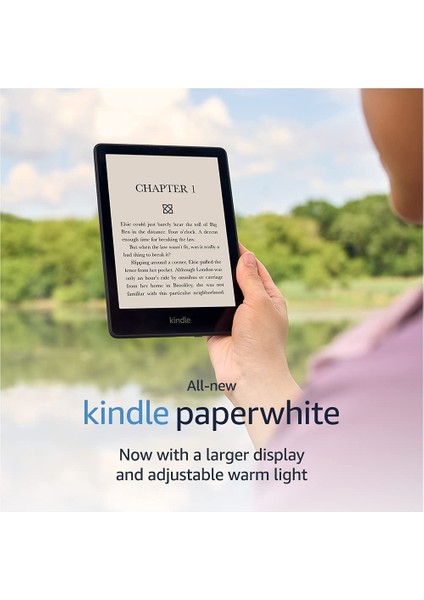 Amazon Kindle 6.8" Paperwhite 5 E Kitap Okuyucu 16 GB + Orijinal Mantar Kılıf ve Şarj Adaptörü Reklamsız