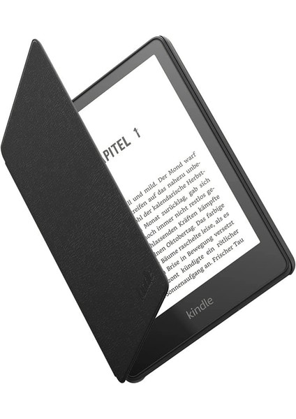 Amazon Kindle 6.8" Paperwhite 5 E Kitap Okuyucu Orijinal Deri Kılıf Siyah