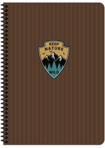 Outdoor Spiralli 16,5 x 22,5 Çizgili 80 Yaprak Defter