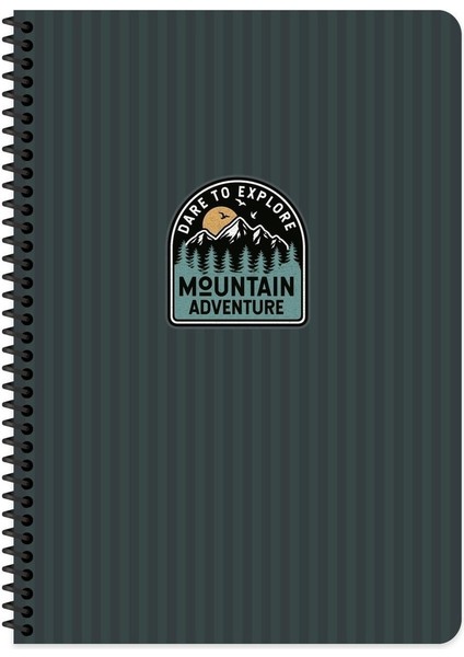 Outdoor Spiralli 16,5 x 22,5 Çizgili 80 Yaprak Defter