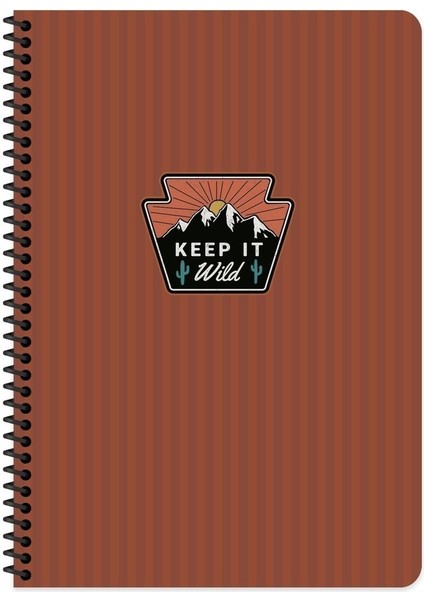 Outdoor Spiralli 16,5 x 22,5 Çizgili 80 Yaprak Defter