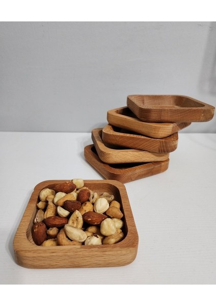 Ahşap Çerezlik 6 Li