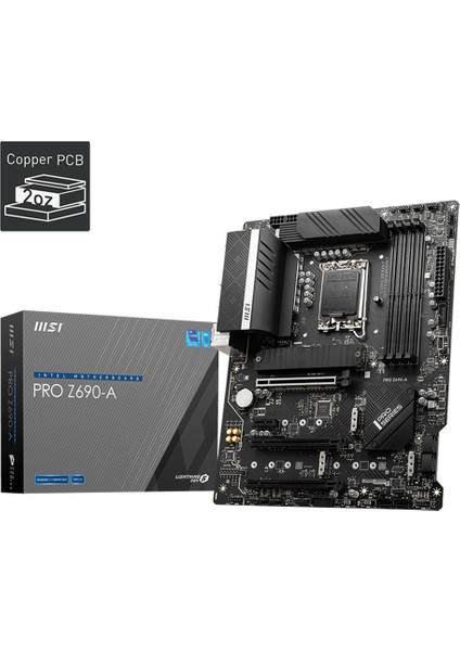 Msı Pro Z690-A Ddr4 5200MHZ 1xhdmı 1xdp 4xm.2 USB 3.2 Atx 1700P