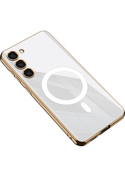 Samsung Galaxy S23 Kılıf Renkli Parlak Magsafeli Laser Kent Kapak