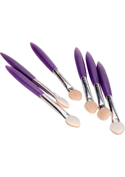 Makyaj Tek Üstü Göz Farı Eyeliner Fırça Sünger Aplikatör Aracı 6 Adet (Yurt Dışından)