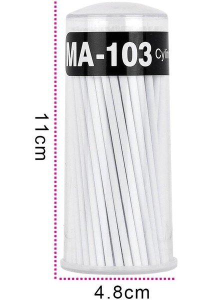 100 Adet Mikroblading Mikro Fırçalar Swabs Dövme Tek Kullanımlık Aplikatörler (Yurt Dışından)