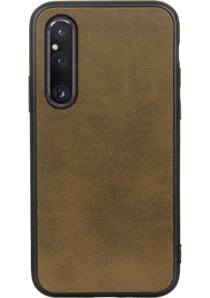 Sony Xperia 1 V Pu Deri + Tpu + Pc Telefon Kılıfı Cowhide Doku Şok Geçirmez Arka Kapak (Yurt Dışından)