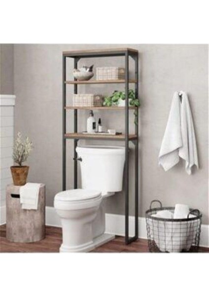 Kahverengi Wc Arkası Klozet Rafı 3 Raflı Banyo Düzenleyici fiyatları