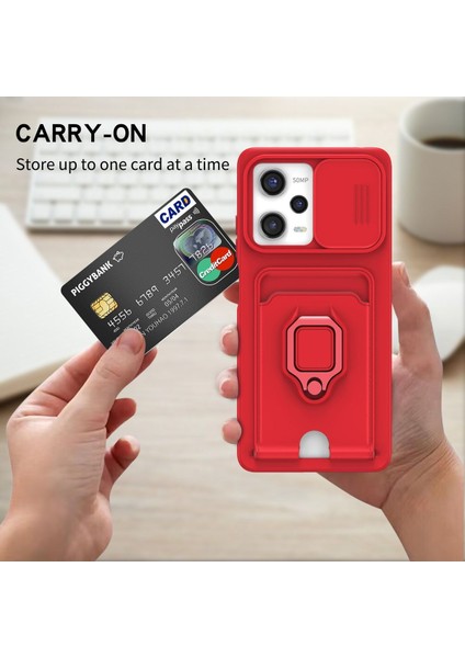 Xiaomi Poco X5 Pro 5g Uyumlu Kılıf Kamera Lens Sürgülü Korumalı Askılı Silikon Zırh Tank Ip Askılı Kılıf fırsatları