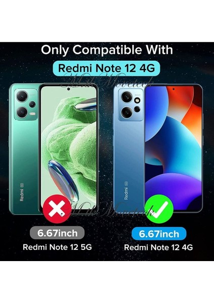 MTK Moveteck Xiaomi Redmi Note 12 Kılıf Kamera Korumalı Deri Görünümlü Silikon Yumuşak Parmak Izi Yapmaz Mat Premium Kapak