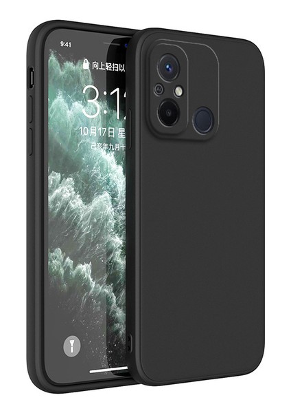 Xiaomi Redmi 12C Uyumlu Kılıf Kamera Korumalı Içi Kadife Süet Yumuşak Hisli Lansman Silikon Kapak