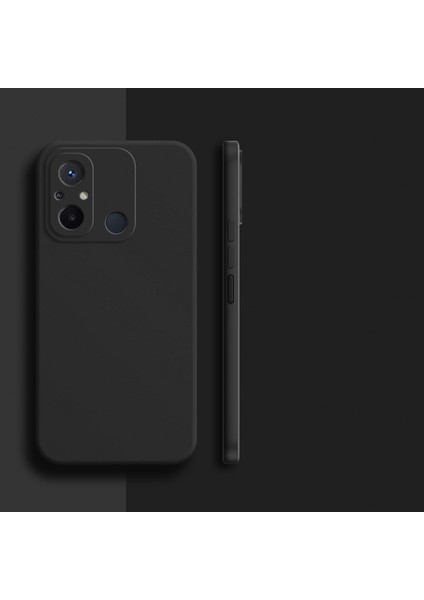 Xiaomi Redmi 12C Uyumlu Kılıf Kamera Korumalı Içi Kadife Süet Yumuşak Hisli Lansman Silikon Kapak