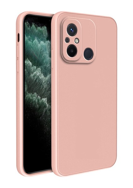 Xiaomi Redmi 12C Uyumlu Kılıf Kamera Korumalı Içi Kadife Süet Yumuşak Hisli Lansman Silikon Kapak