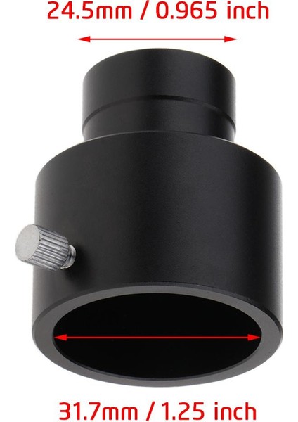 0.965 Inç Ila 1.25 Inç Teleskop Mercek Adaptörü 24.5mm Ila 31.7mm Parçalar (Yurt Dışından)