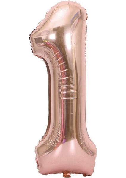 Rakam Folyo Balon Rosegold 1 Rakam 40 Inç