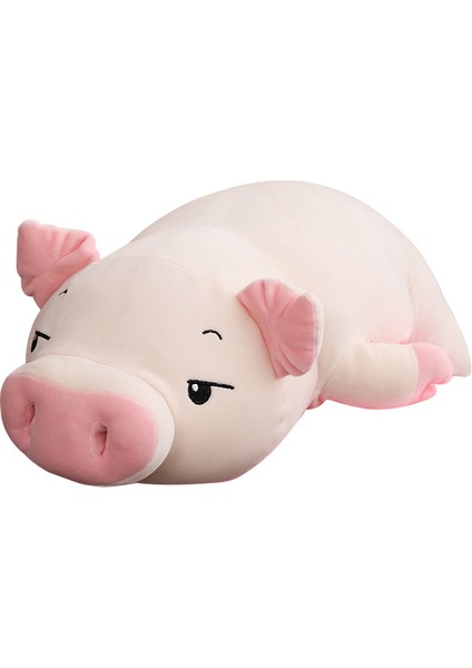 Squishy Pig Doldurulmuş Bebek Yalan Peluş Piggy Oyuncak Hayvan Yumuşak Pelshie Yastığı Çocuklar Için Bebek Konforlu 75 Cm (Yurt Dışından)