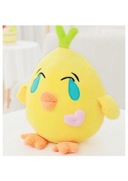 Kawaii Sarı Tavuk Peluş Bebekler İle 6 Duygu İle Sevimli Doldurulmuş Oyuncaklar Çocuklar Için Yaratıcı Ev Dekor Yastığı 45 Cm (Yurt Dışından)
