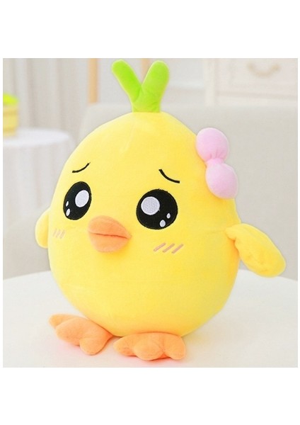 Kawaii Sarı Tavuk Peluş Bebekler İle 6 Duygu İle Sevimli Doldurulmuş Oyuncaklar Çocuklar Için Yaratıcı Ev Dekor Yastığı 25 Cm (Yurt Dışından)